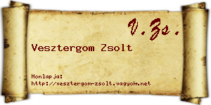 Vesztergom Zsolt névjegykártya